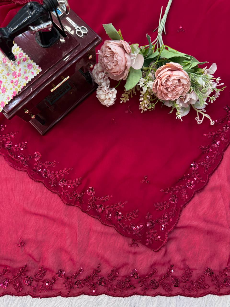 Ruby Grace Designer Saree - Kurtikala