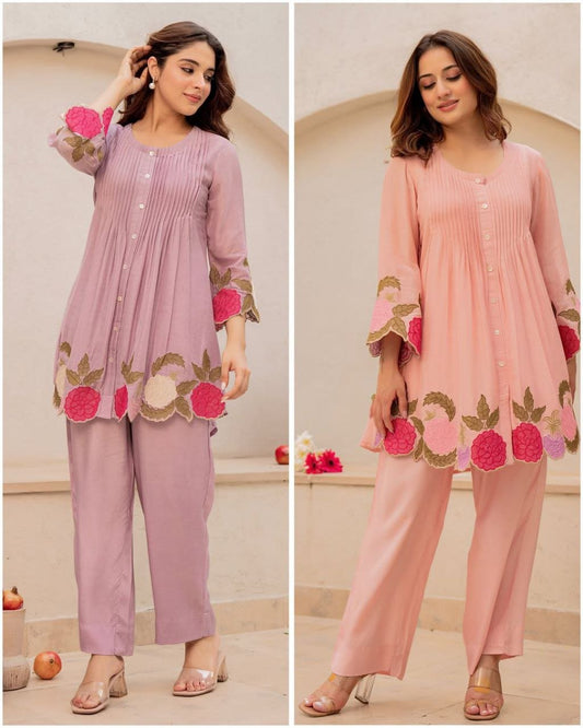Rose Mist Floral Cordset - Kurtikala