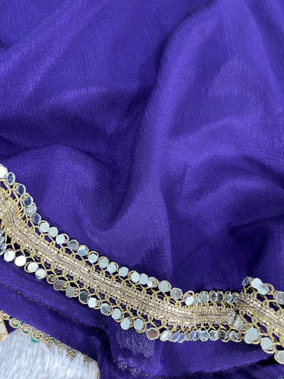 Velvet Aura Sharara Set - Kurtikala