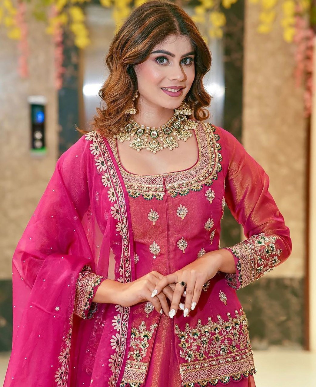 Rani Pink Lehenga Set - Kurtikala