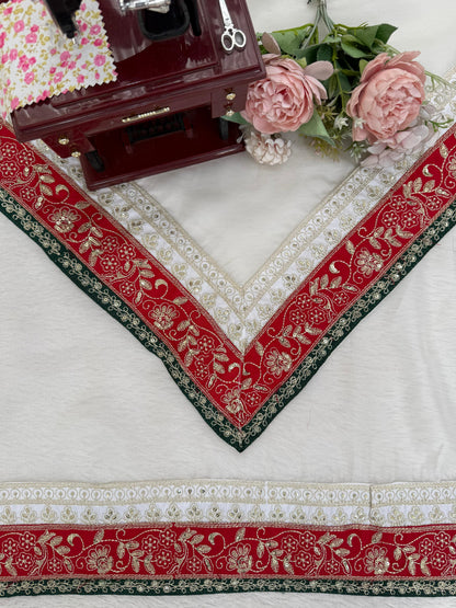 Ivory Rajnita Saree - Kurtikala