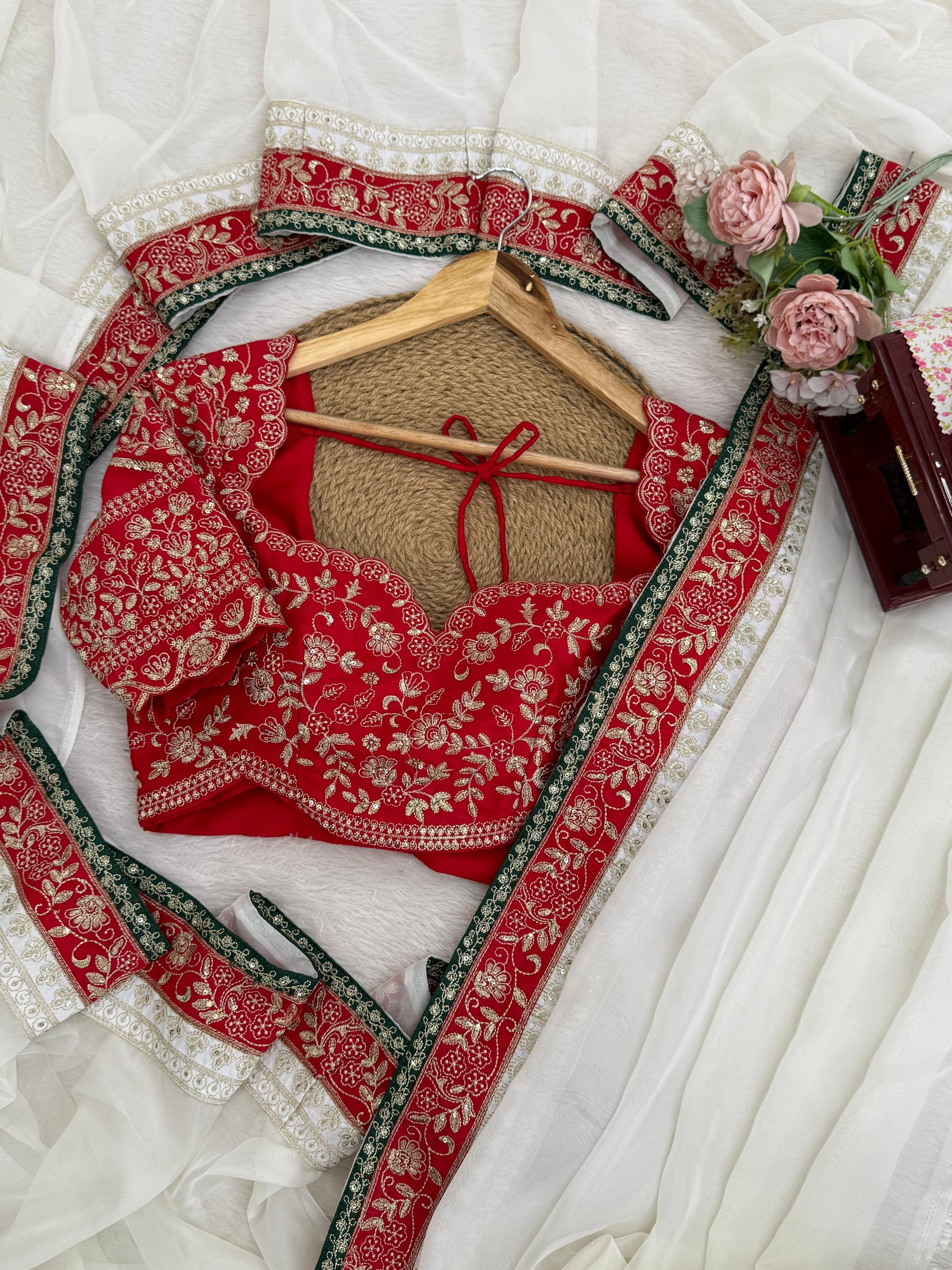 Ivory Rajnita Saree - Kurtikala