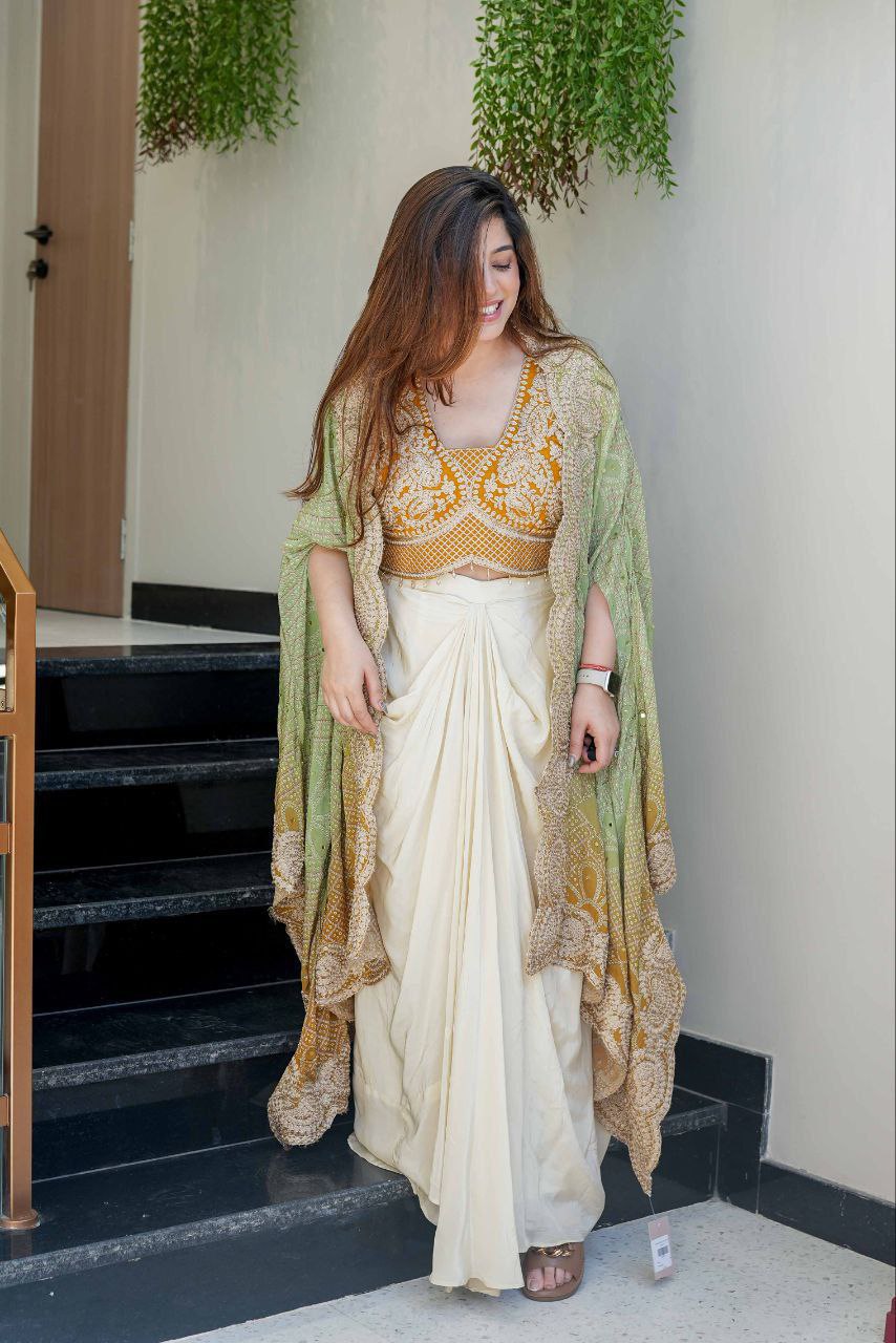 Sunheri Mehfil Dhoti Set