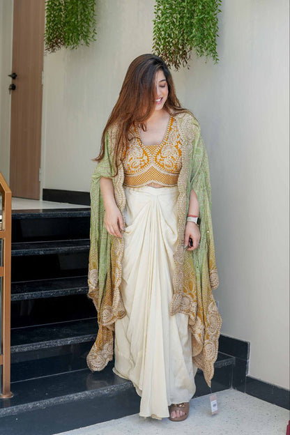 Sunheri Mehfil Dhoti Set