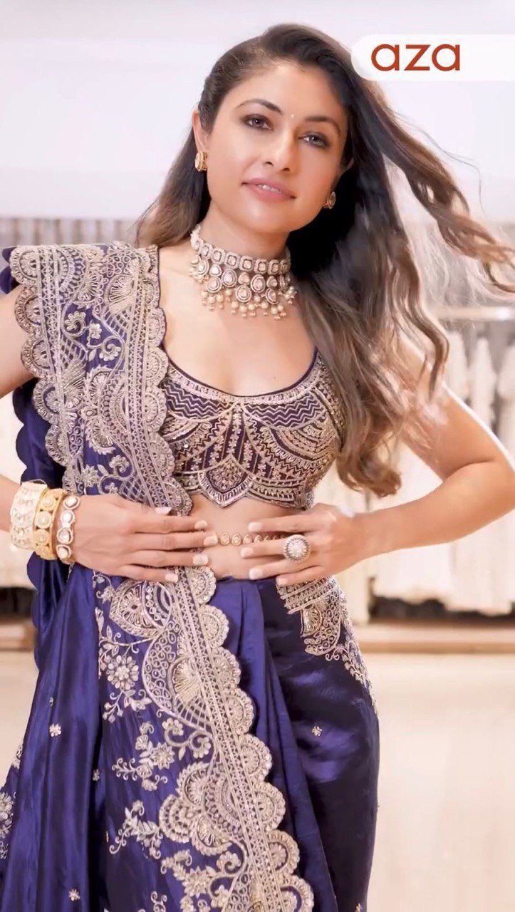 Noor - e - Violet Saree - Kurtikala