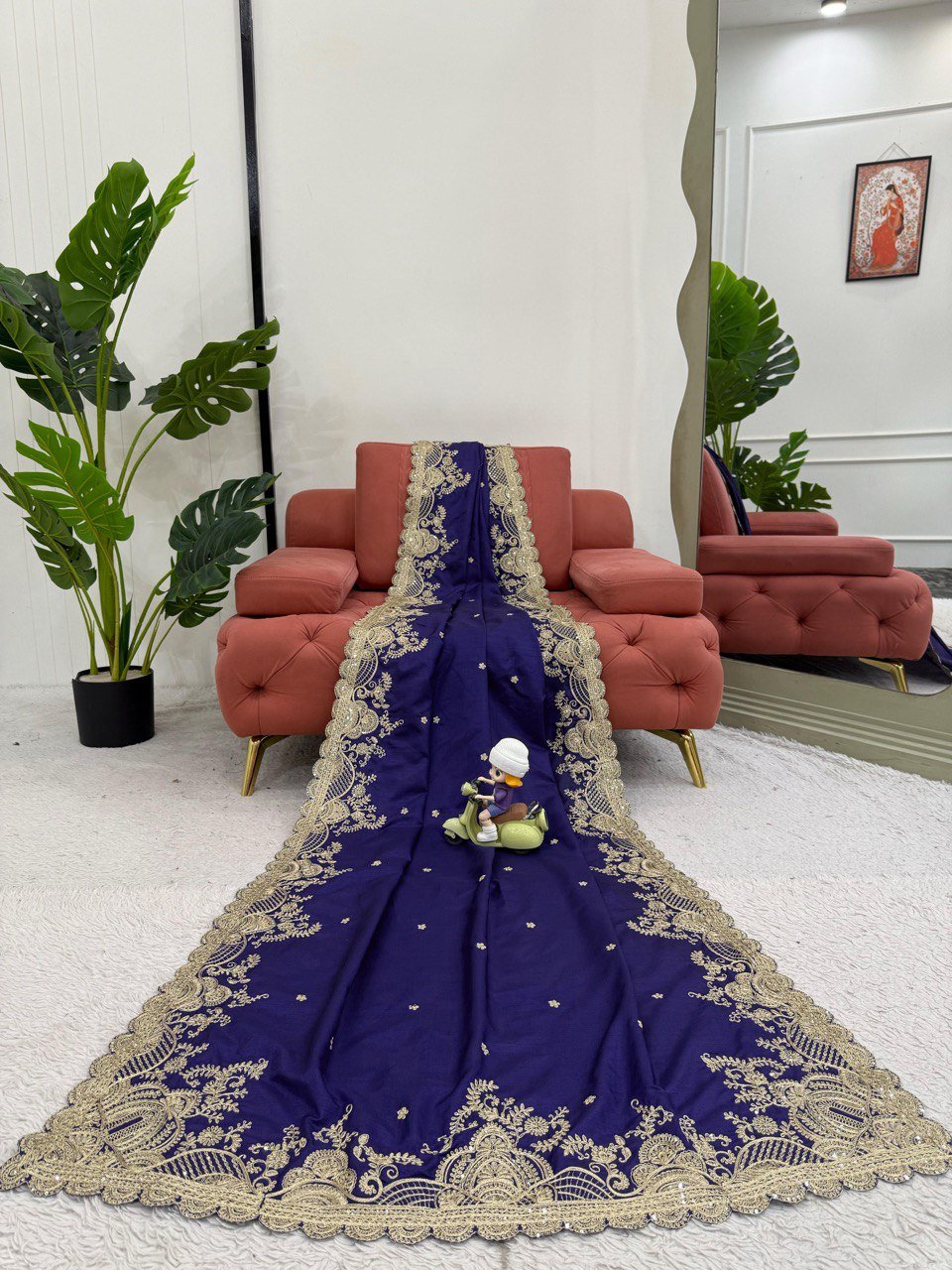 Noor - e - Violet Saree - Kurtikala