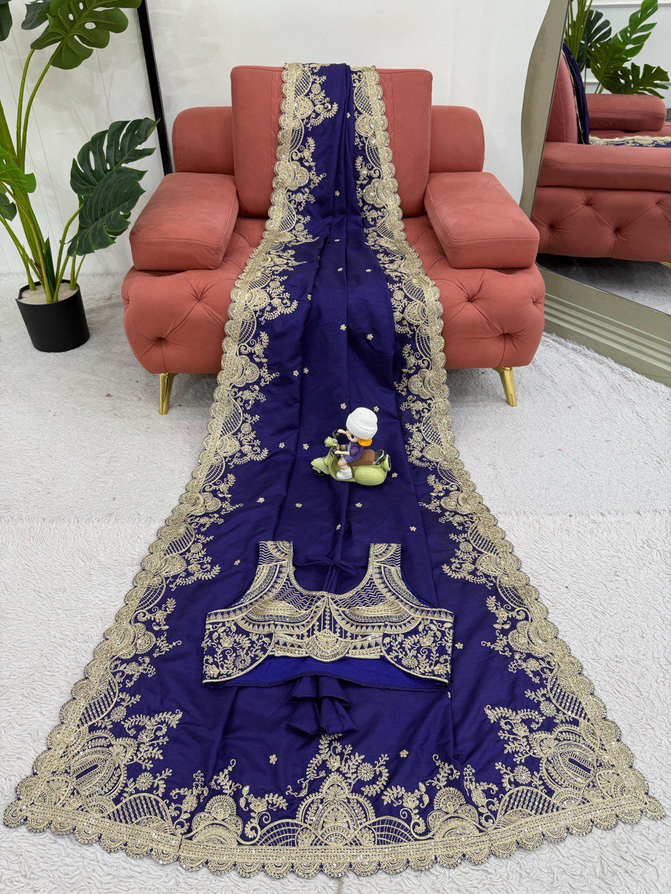 Noor - e - Violet Saree - Kurtikala