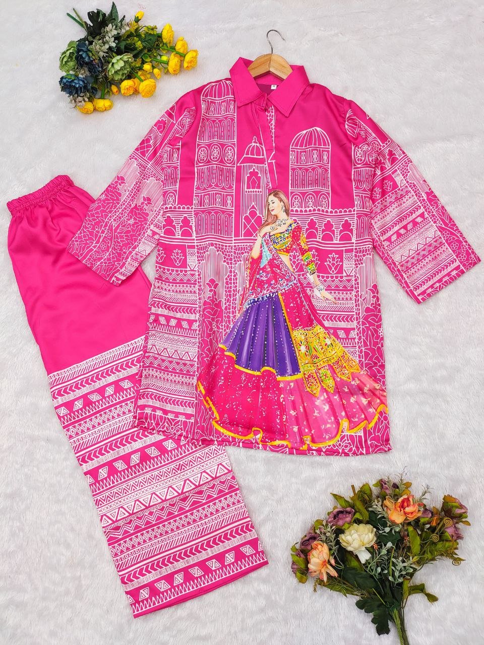 Pink Royal Muse Co - Ord Set - Kurtikala
