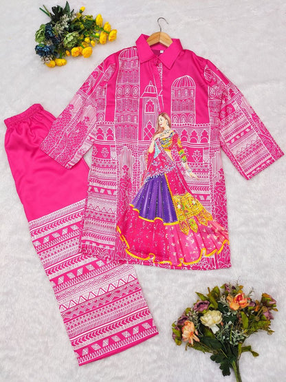 Pink Royal Muse Co - Ord Set - Kurtikala