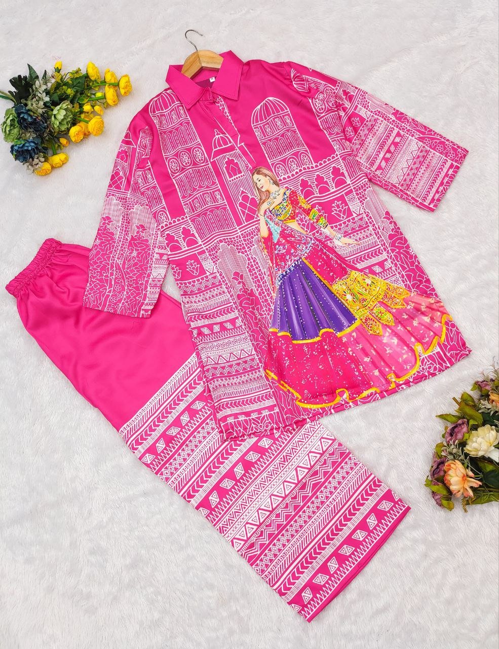 Pink Royal Muse Co - Ord Set - Kurtikala