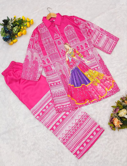 Pink Royal Muse Co - Ord Set - Kurtikala