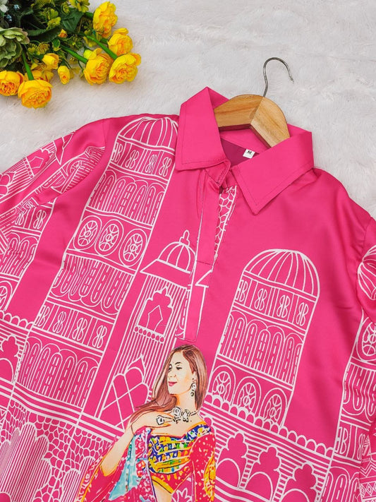 Pink Royal Muse Co - Ord Set - Kurtikala