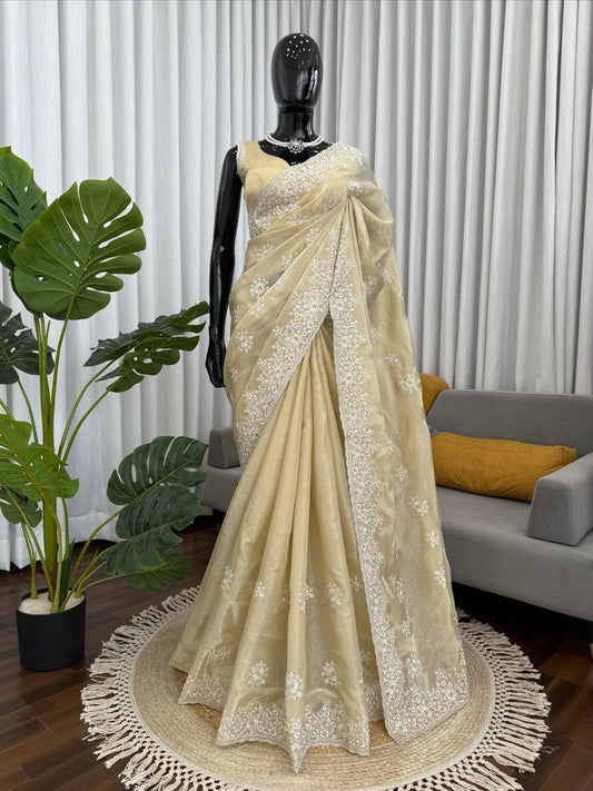 Ivory Noor Royale Saree - Kurtikala