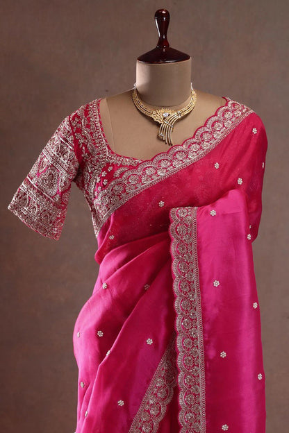 Rani Royale Embroidered Saree