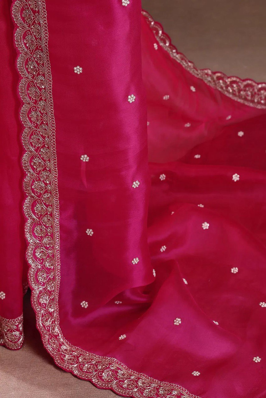 Rani Royale Embroidered Saree