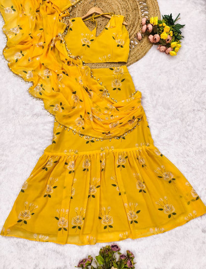 Sunshine Bloom Saree