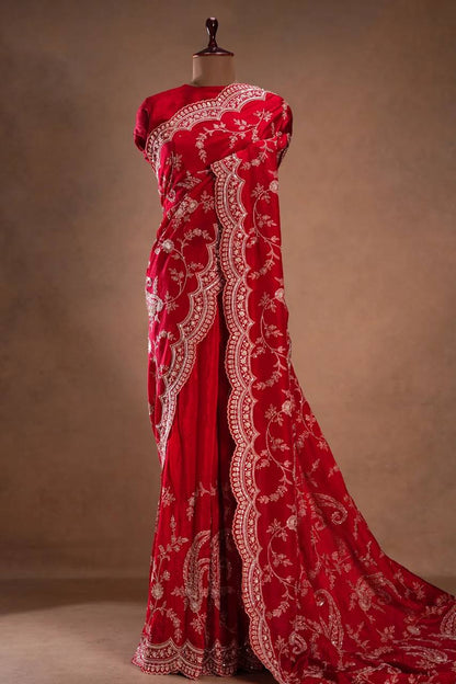 Crimson Royale Saree