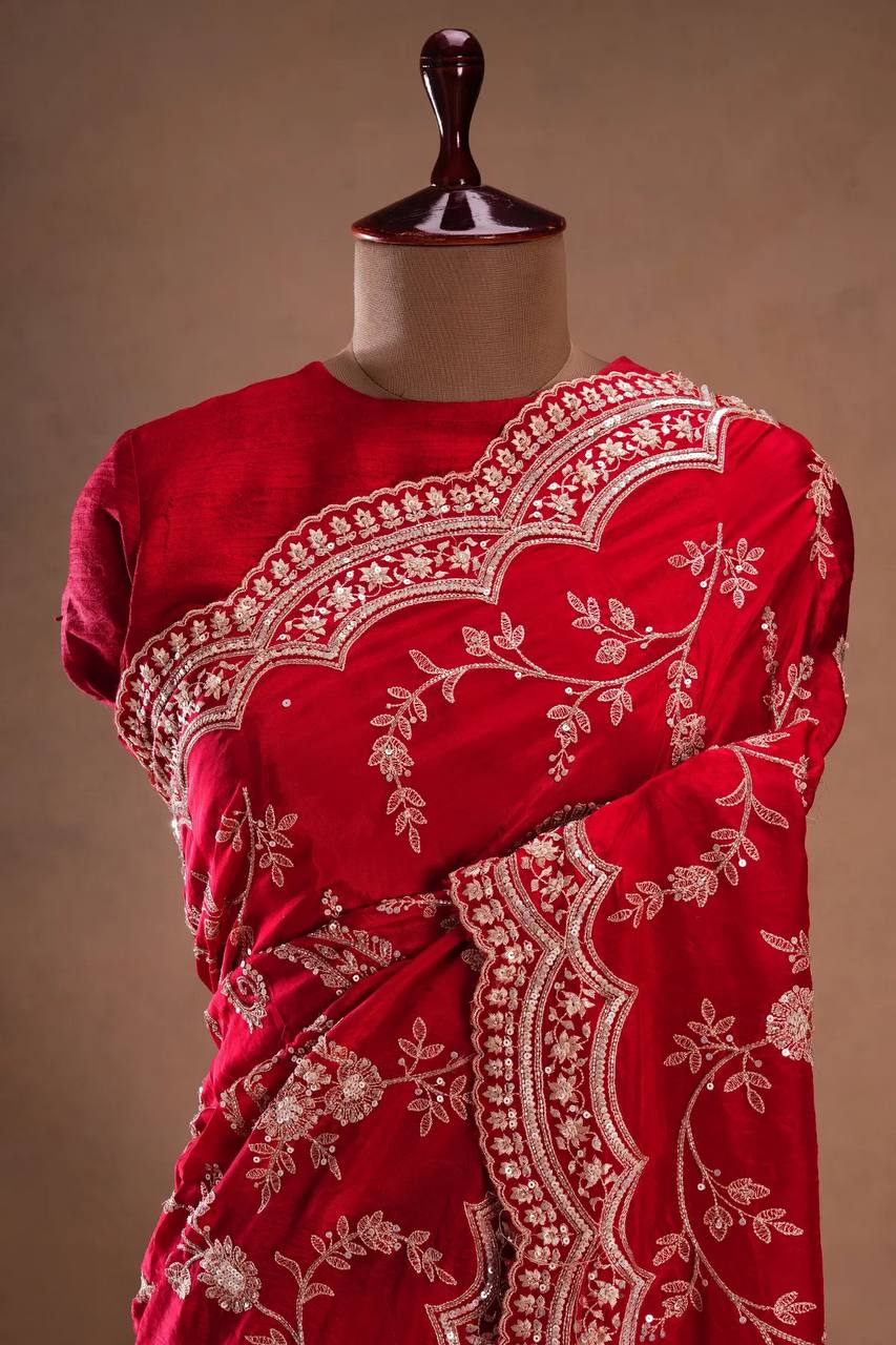 Crimson Royale Saree
