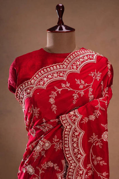 Crimson Royale Saree