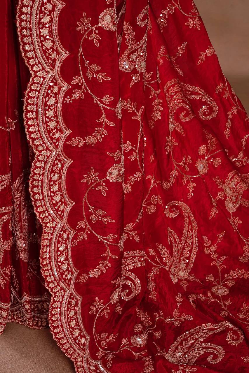 Crimson Royale Saree