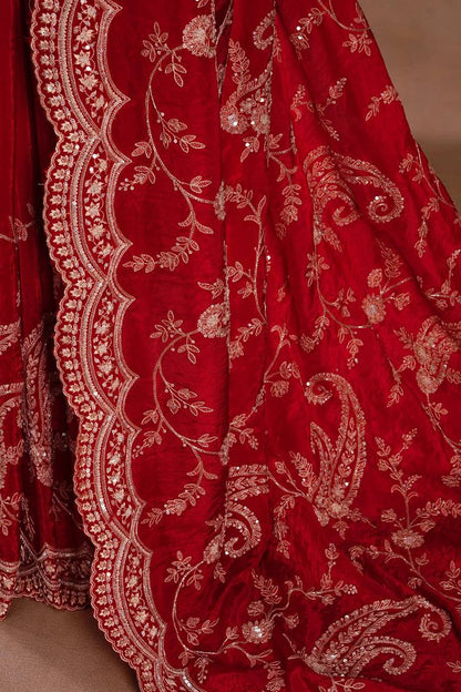 Crimson Royale Saree