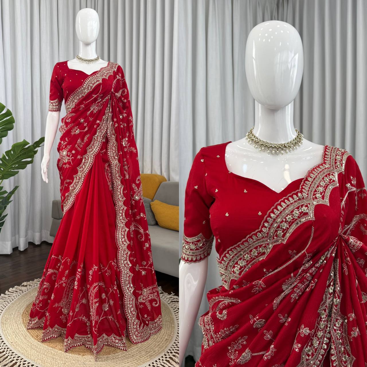 Crimson Royale Saree