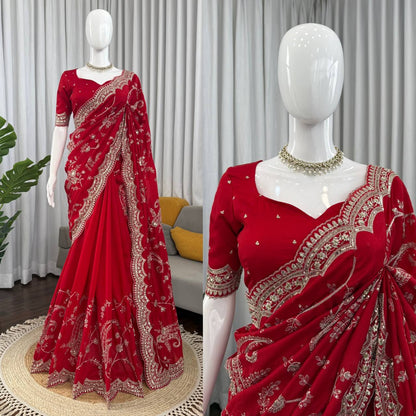 Crimson Royale Saree