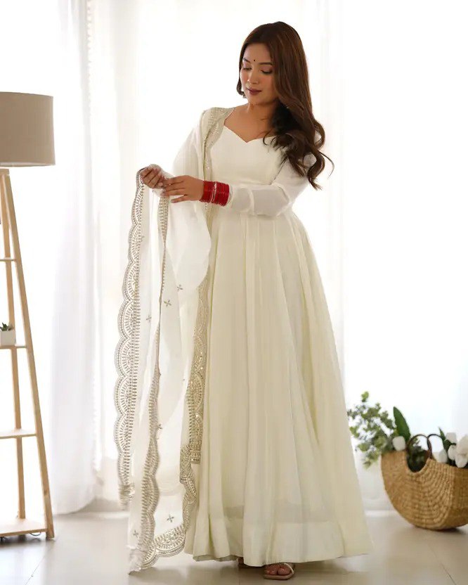 Ivory Grace Anarkali Suit