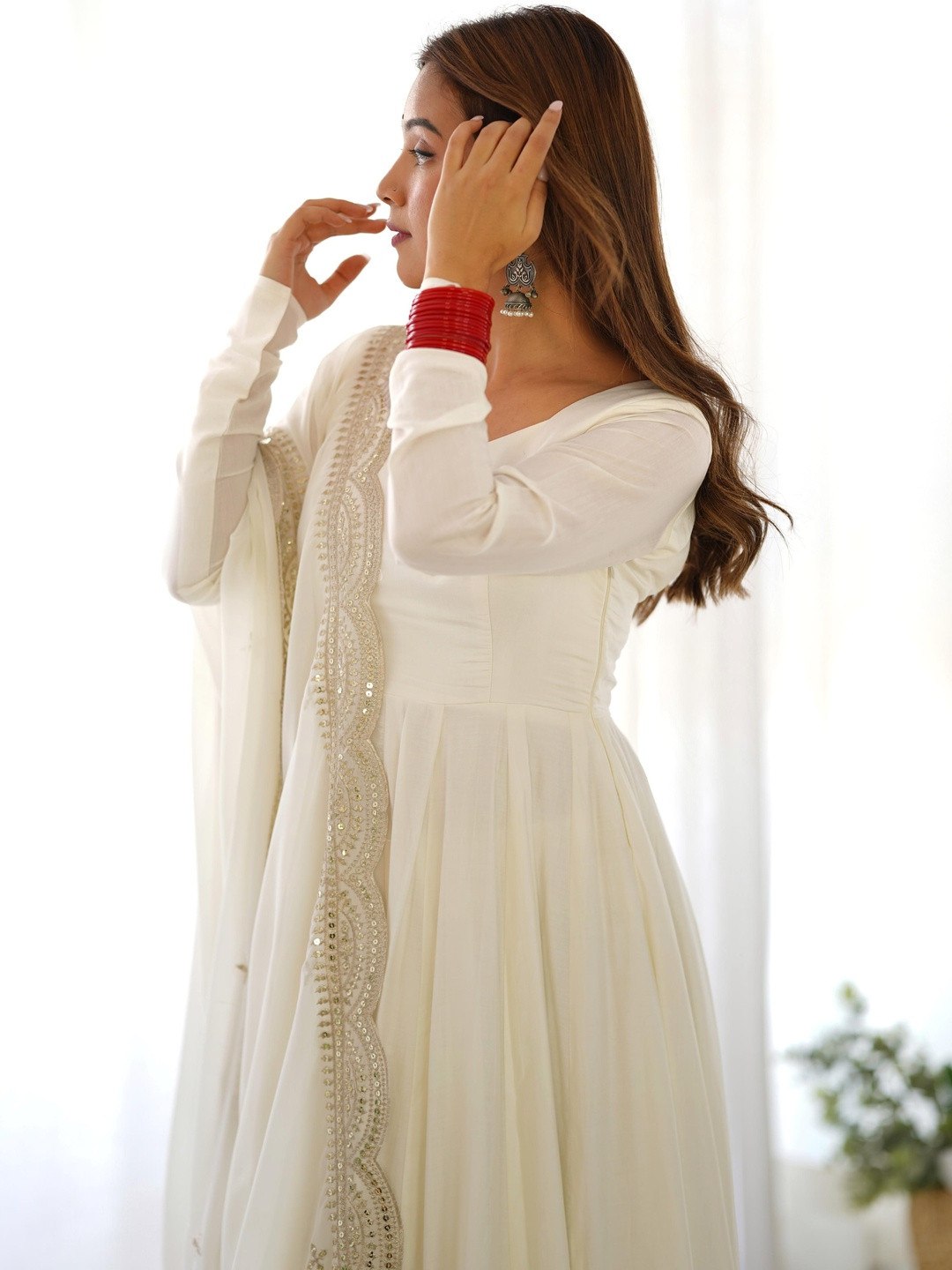 Ivory Grace Anarkali Suit