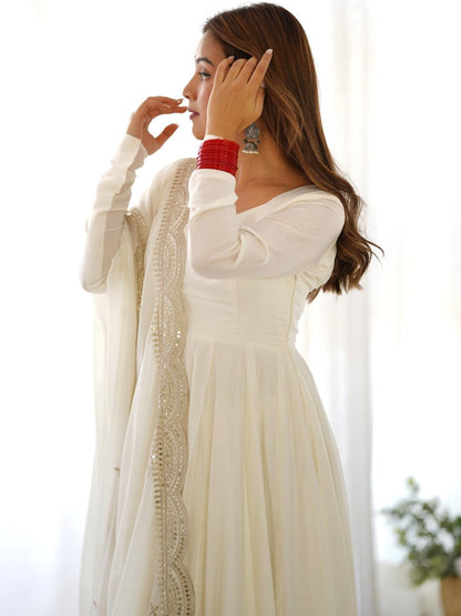 Ivory Grace Anarkali Suit