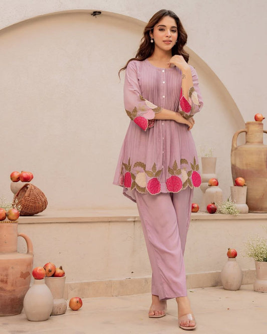 Rose Mist Floral Cordset - Kurtikala