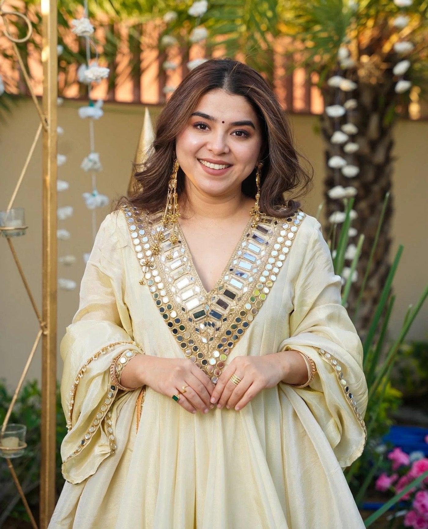 Ivory Noor Palazzo Set - Kurtikala