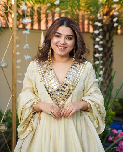 Ivory Noor Palazzo Set - Kurtikala