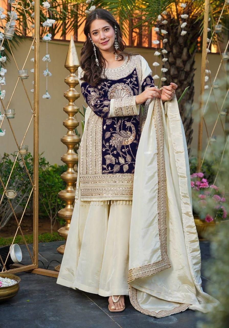 Noor - e - Royal Palazzo Set - Kurtikala
