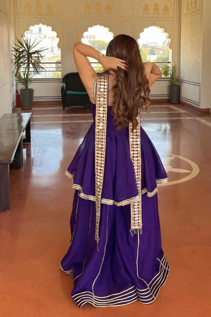 Velvet Aura Sharara Set