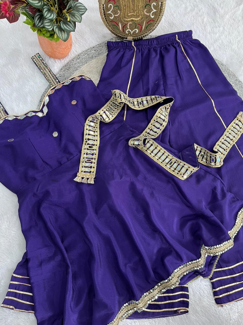 Velvet Aura Sharara Set