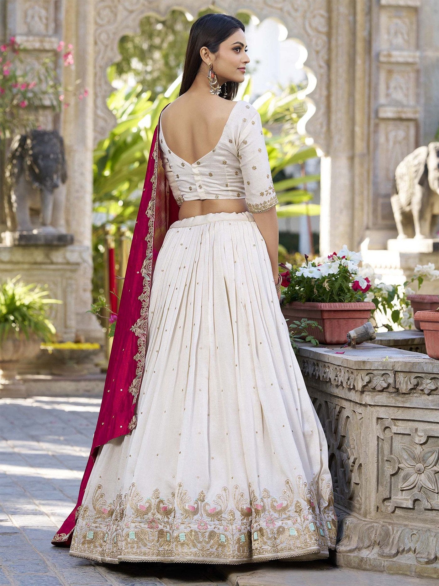 Noor-e-Ivory Bridal Lehenga Set
